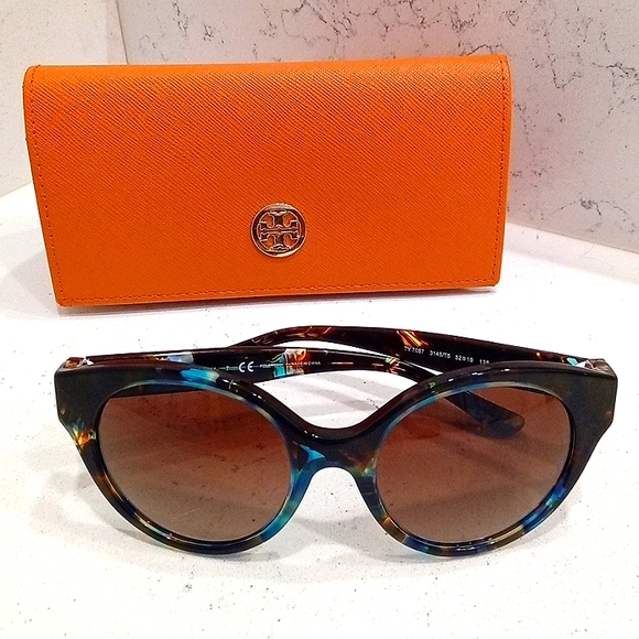 Tory Burch Accessories - NEW! Tory Burch Blue Tortoiseshell Sunglasses